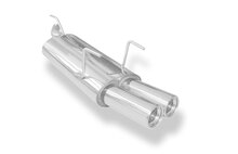 Fox Sportuitlaat Opel Astra F Caravan achterdemper, 3-puntsophanging - 2x80 type 13