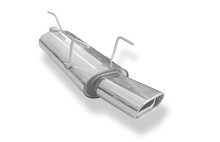 Fox Sportuitlaat Opel Astra F Caravan achterdemper, 3-puntsophanging - 135x80 Type 53