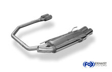 Fox Sportuitlaat Opel Astra F-CC achterdemper, rechter/linker uitlaat, 3-puntsophanging - 2x80 type 13 rechts/links