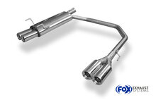 Fox Sportuitlaat Opel Astra F-CC achterdemper, rechter/linker uitlaat, 3-puntsophanging - 2x80 type 13 rechts/links