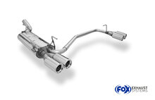 Fox Sportuitlaat Opel Astra F Caravan achterdemper rechts/links 3-puntsophanging &Oslash;63,5 mm - 2x80 type 13 rechts/links