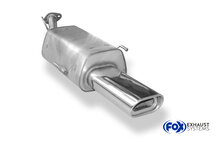 Fox Sportuitlaat Opel Astra G Coup&eacute; achterdemper met enkele uitlaat, compatibel met originele VSD - 135x80 Type 53