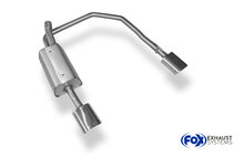 Fox Sportuitlaat Opel Astra G Coup&eacute;/Cabriolet Achterdemper Uitlaat Rechts/Links &Oslash;63,5mm - 135x80 Type 53 Rechts/Links