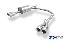 Fox Sportuitlaat Opel Astra G Coup&eacute;/Cabriolet Achterdemper Uitlaat Rechts/Links &Oslash;63,5mm - 2x76 Type 13 Rechts/Links