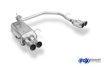 Fox Sportuitlaat Opel Astra G-CC Hatchback Achterdemper Rechts/Links Uitlaat - 2x76 Type 18 Rechts/Links