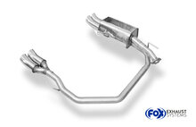 Fox Sportuitlaat Opel Astra G-CC Hatchback Achterdemper Rechts/Links Uitlaat - 2x76 Type 18 Rechts/Links