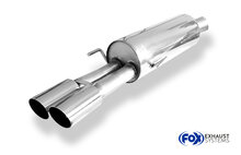 Fox Sportuitlaat Opel Astra G Coup&eacute; Turbo dubbele uitlaatdemper &Oslash;70mm - 2x80 Type 14