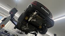 Fox Sportuitlaat Opel Astra G Coup&eacute; Turbo enkelvoudige uitlaatdemper &Oslash;70mm met voordemper - 115x85 Type 32