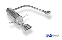Fox Sportuitlaat Opel Astra H/ Astra H GTC Achterdemper, rechter/linker uitgang - 2x76 Type 25 rechts/links