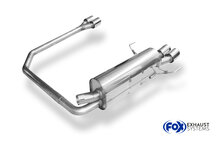 Fox Sportuitlaat Opel Astra H/ Astra H GTC Achterdemper, rechter/linker uitgang - 2x76 Type 25 rechts/links