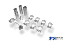 Fox Sportuitlaat Opel Astra H/ Astra H GTC Achterdemper, rechter/linker uitgang - 2x76 Type 25 rechts/links