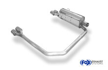 Fox Sportuitlaat Opel Astra H/ Astra H GTC Turbo Achterdemper Rechts/Links Uitlaat &Oslash;63,5mm - 2x76 Type 13 Rechts/Links