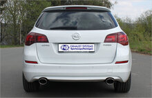 Fox Sportuitlaat Opel Astra J Sports Tourer achterdemper, dwarsuitlaat rechts/links - 115x85 type 32 rechts/links
