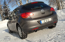 Fox Sportuitlaat Opel Astra J Sedan Achterdemper Dwarsuitlaat Rechts/Links - 115x85 Type 32 Rechts/Links