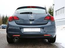 Fox Sportuitlaat Opel Astra J Sedan Achterdemper Dwarsuitlaat Links - 140x90 Type 32