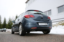 Fox Sportuitlaat Opel Astra J Sedan Achterdemper Dwarsuitlaat Links - 140x90 Type 32