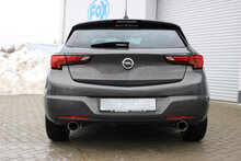 Fox Sportuitlaat Opel Astra K hatchback achterdemper, dwarsuitlaat rechts/links - 1x100 type 25 rechts/links