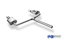 Fox Sportuitlaat Opel Astra K Sports Tourer achterdemper, rechter/linker uitlaat - 115x85 type 32 rechts/links