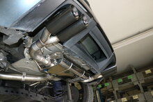 Fox Sportuitlaat Seat Ateca 4x2 - FP - Zwarte achterdemper rechts/links - 2x90 Type 25 rechts/links zwart ge&euml;mailleerd