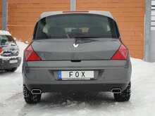 Fox Sportuitlaat Renault Avantime achterdemper, dwarsuitgang rechts/links - 145x65 type 59 rechts/links