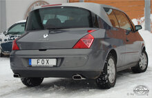 Fox Sportuitlaat Renault Avantime achterdemper, dwarsuitgang rechts/links - 145x65 type 59 rechts/links