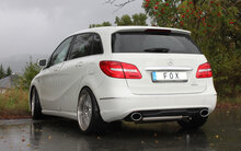Fox Sportuitlaat Mercedes B-Klasse - 246 - 4-matic achterdemper dwarsuitgang rechts/links - 140x90 type 32 rechts/links