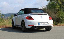 Fox Sportuitlaat VW Beetle 1.2l - 16 (5C) Coup&eacute; &amp; Cabriolet - Onafhankelijke wielophanging, enkelzijdige achterdemper - 2x90 Type 16