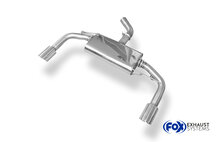 Fox Sportuitlaat VW Beetle 2.0l - 16 (5C) Coup&eacute; &amp; Cabriolet Achterdemper Uitlaat Rechts/Links - 1x100 Type 25 Rechts/Links
