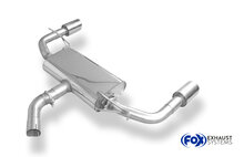 Fox Sportuitlaat VW Beetle 2.0l - 16 (5C) Coup&eacute; &amp; Cabriolet Achterdemper Uitlaat Rechts/Links - 1x100 Type 25 Rechts/Links