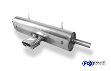 Fox Sportuitlaat Porsche Boxster Type 986 achterdemper - 135x80 Type 53 middenstuk