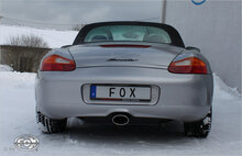 Fox Sportuitlaat Porsche Boxster Type 986 achterdemper - 140x90 Type 32 middenstuk