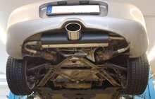 Fox Sportuitlaat Porsche Boxster Type 986 achterdemper, centrale uitlaat - 140x90 Type 32