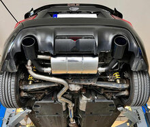 Fox Sportuitlaat Subaru BRZ/Toyota GT86 achterdemper, dwarsuitgang rechts/links, inclusief voordemper - 129x106 Type 32 rechts/links, zwart ge&euml;mailleerd