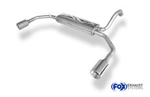 Fox Sportuitlaat Citroen C1/Toyota Aygo achterdemper, rechter/linker uitgang - 1x90 type 13 rechts/links