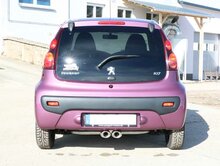 Fox Sportuitlaat Citroen C1/ Peugeot 107/ Toyota Aygo Achterdemper, middenuitlaat - 2x106x71 Type 33