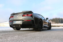 Fox Sportuitlaat Corvette C7/Z06 achterdemper, centrale uitlaat - 4x100 Type 25 midden