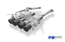 Fox Sportuitlaat Corvette C7/Z06 achterdemper, middenuitlaat - 4x100 Type 25 midden ZWART
