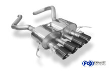 Fox Sportuitlaat Corvette C7/Z06 achterdemper, middenuitlaat - 4x100 Type 25 midden ZWART
