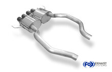 Fox Sportuitlaat Corvette C7/Z06 achterdemper, middenuitlaat - 4x100 Type 25 midden ZWART