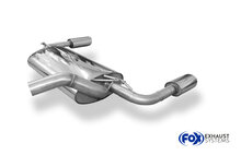 Fox Sportuitlaat Volvo C70 II - Achterdemper cabriolet dwarsuitgang rechts/links - 115x85 Type 32 rechts/links