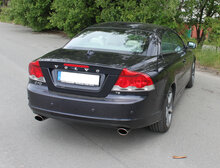 Fox Sportuitlaat Volvo C70 II - Achterdemper cabriolet dwarsuitgang rechts/links - 115x85 Type 32 rechts/links
