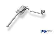Fox Sportuitlaat VW Caddy III achterdemper, rechter/linker uitlaat - 160x80 type 53 rechts/links
