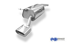 Fox Sportuitlaat VW Caddy III achterdemper, enkelzijdig - 160x80 Type 53