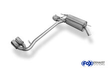 Fox Sportuitlaat Opel Calibra A achterdemper, rechter/linker uitlaat - 2x76 Type 18 rechts/links