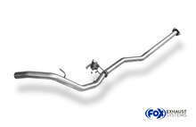 Fox Sportuitlaat Vervangingspijp voor de voordemper van de Opel Calibra A/ Calibra A 4x4