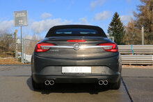 Fox Sportuitlaat Opel Cascada achterdemper, dwarsuitgang rechts/links - 2x76 Type 12 rechts/links