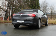 Fox Sportuitlaat Opel Cascada achterdemper, dwarsuitgang rechts/links - 145x65 type 59 rechts/links
