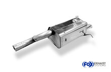 Fox Sportuitlaat Mercedes C-Klasse W203/S203 Achterdemper - 2x63 Type 28