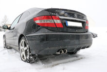 Fox Sportuitlaat Mercedes C-Klasse Sportcoup&eacute; CLC 203 Achterdemper - 2x76 Type 25