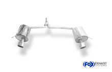 Fox Sportuitlaat Mercedes C-Klasse 4-cilinder - W204/S204 achterdemper rechts/links met Y-connector - 115x85 type 38 rechts/links